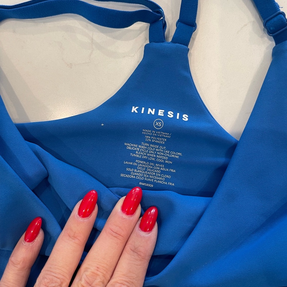 KINESIS Blue Women's Sports Bra - Picture 3 of 3